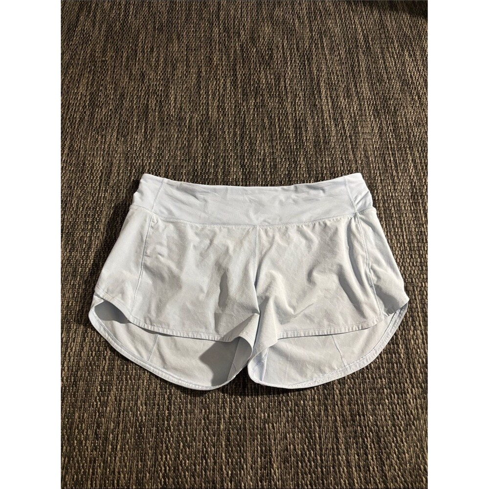 Lululemon Speed Up Short Long *4" Updated Fit Blue Cast Swift Runner Size 10